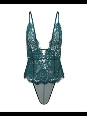 AdoreMe Teal Lace Anushka Bodysuit size XS - Women's Intimates